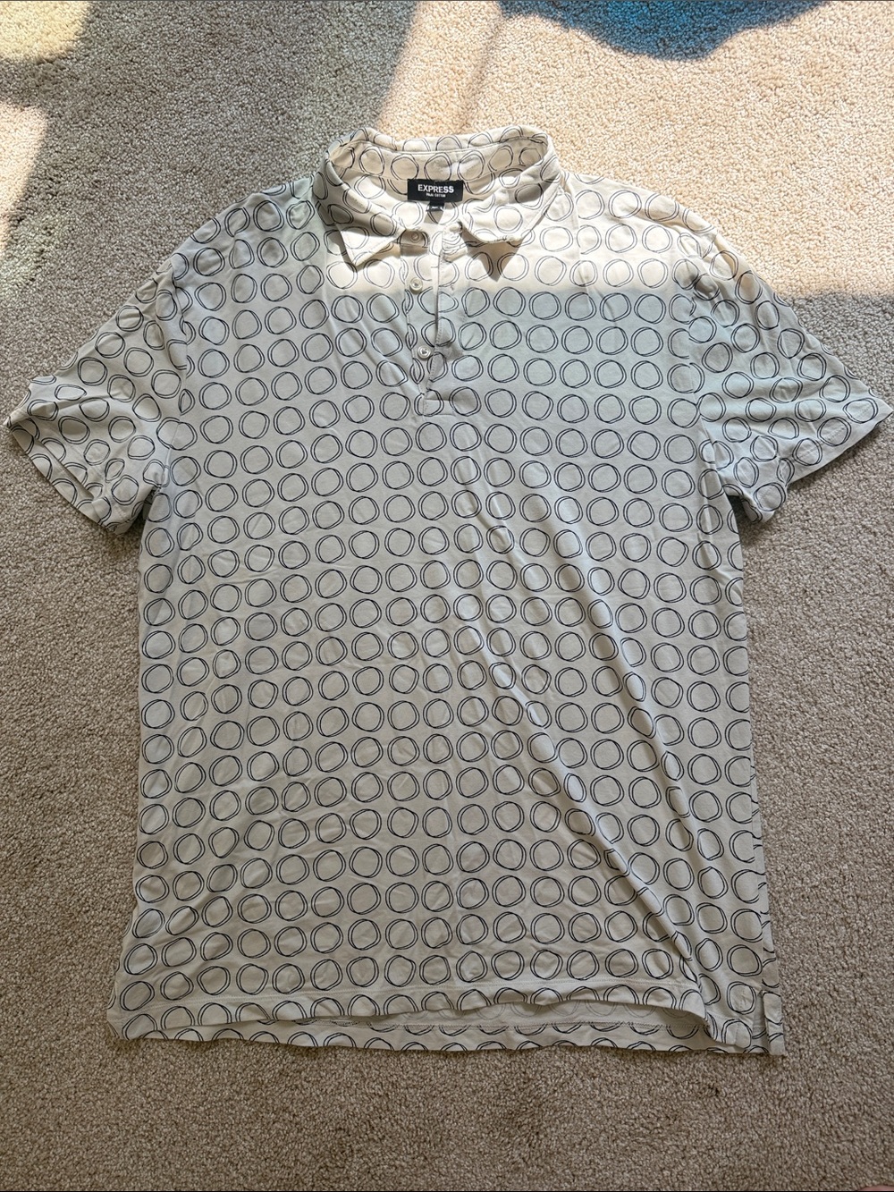 Express Pima Cotton Men’s Button Down Tee Size L